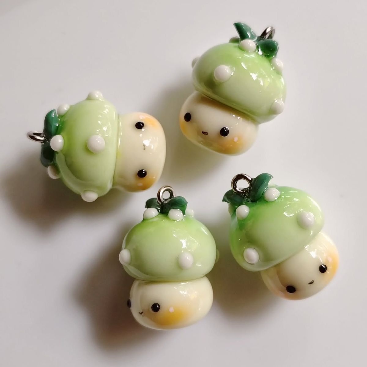 Minty Mushroom Sprite Charms