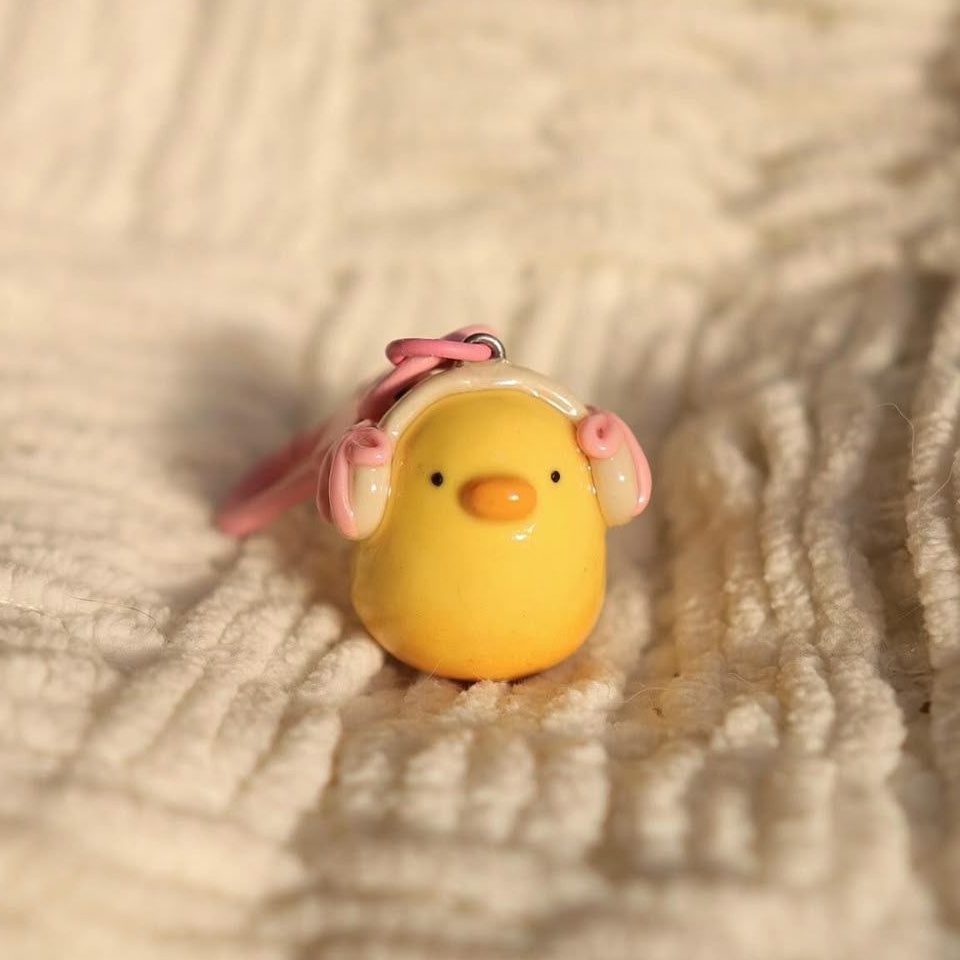 Groovy Duckling Phone Charm