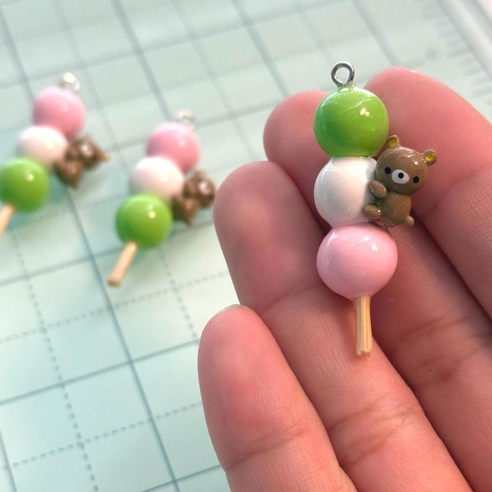Beary Sweet Hanami Dango Charm