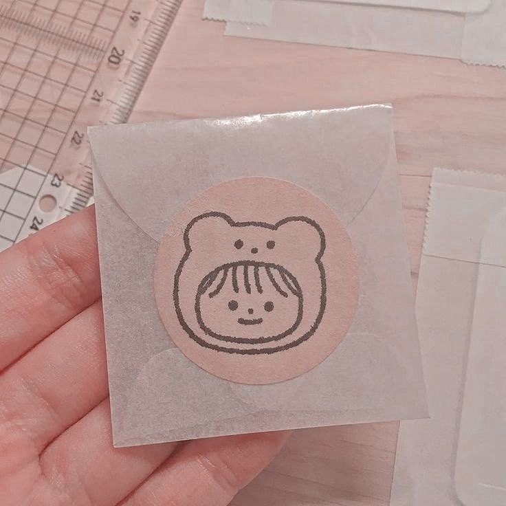 Cozy Bear Hood Sketch Sticker